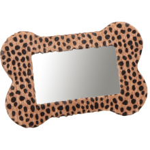 Cadre photo en cuir imprimé léopard pour cadeau